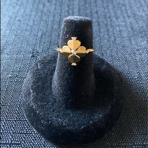 Kate Spade Legacy Logo Spade Flower Ring